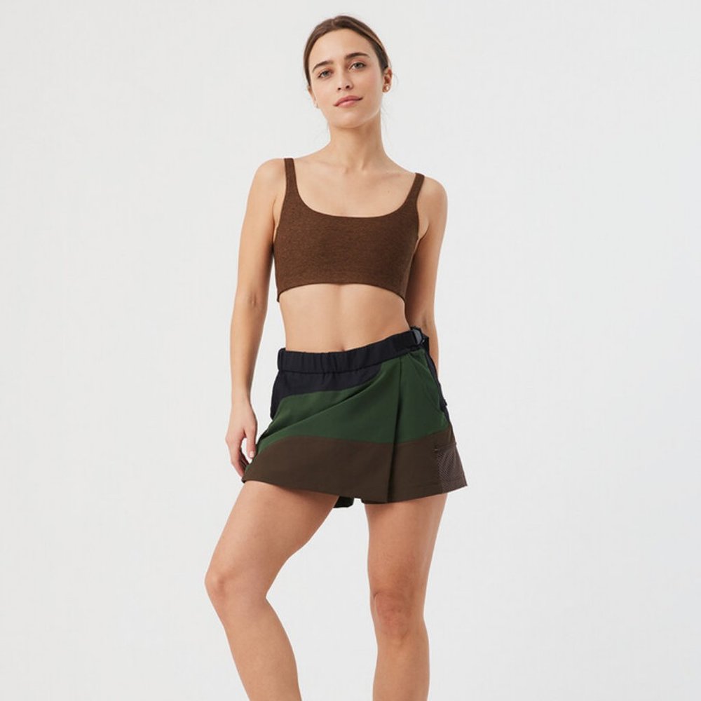 Outdoor Voices Rectrek 3" Skort Black/Hunter/Espresso - Picture 3 of 15